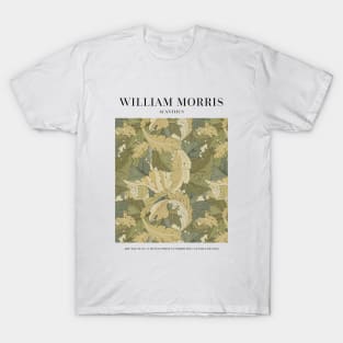 William Morris Acanthus Pattern, Floral Leaves Art, Exhibition Poster T-Shirt